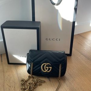 Gucci black mini crossbody